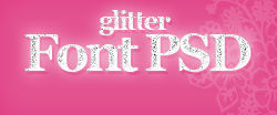 Glitter Font PSD