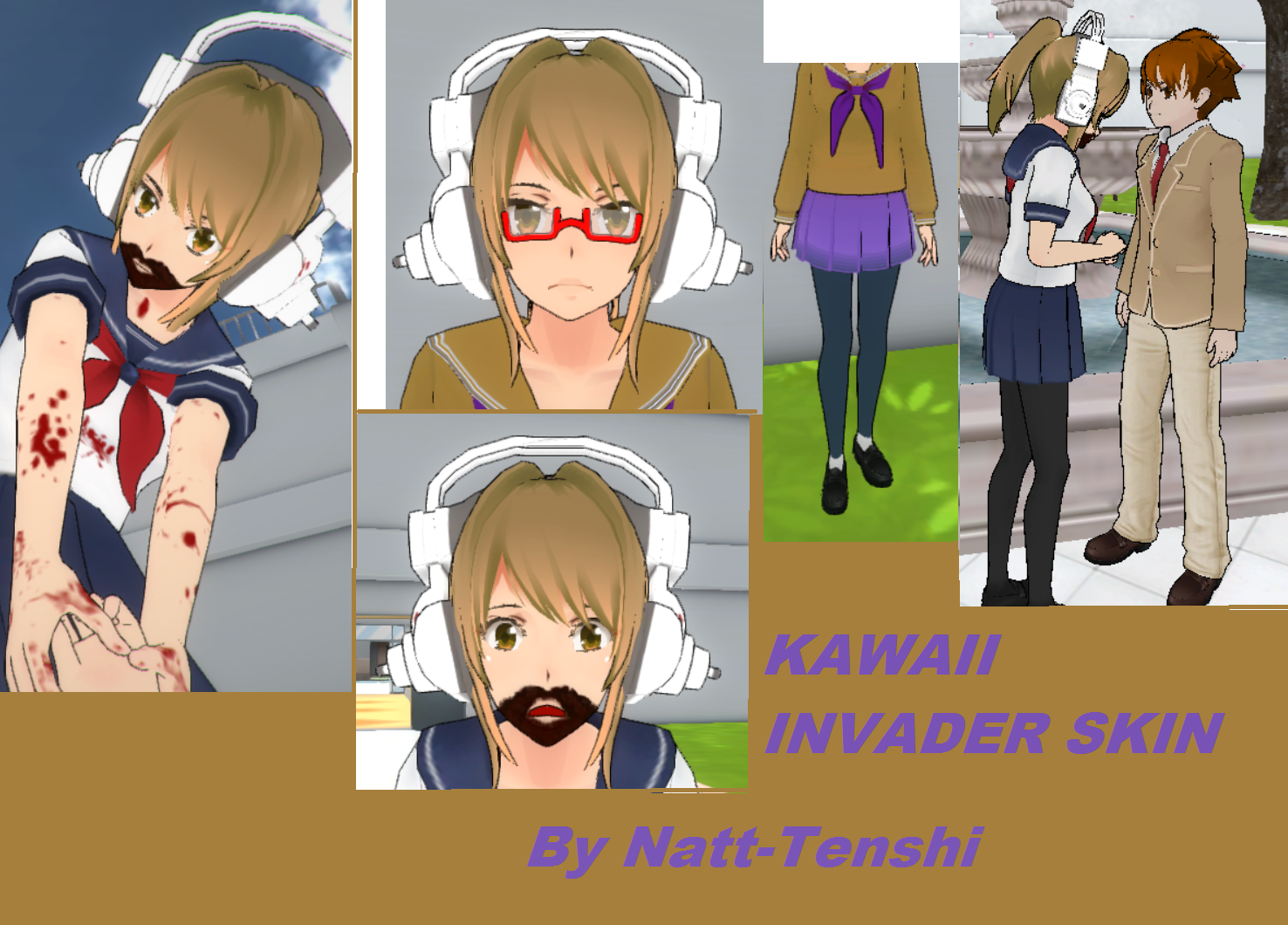 Yandere Simulator Skins: Ink Sans by CuteKittenAnimations on DeviantArt