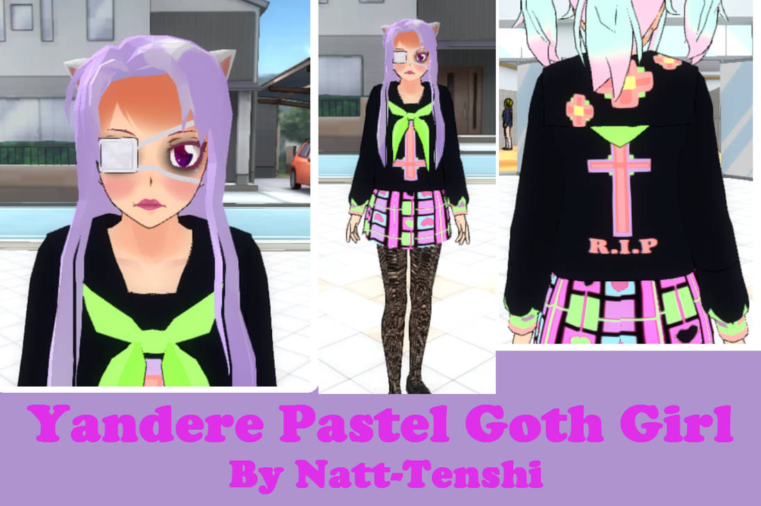 Yandere Pastel Goth Girl Skin by NattTenshi on DeviantArt