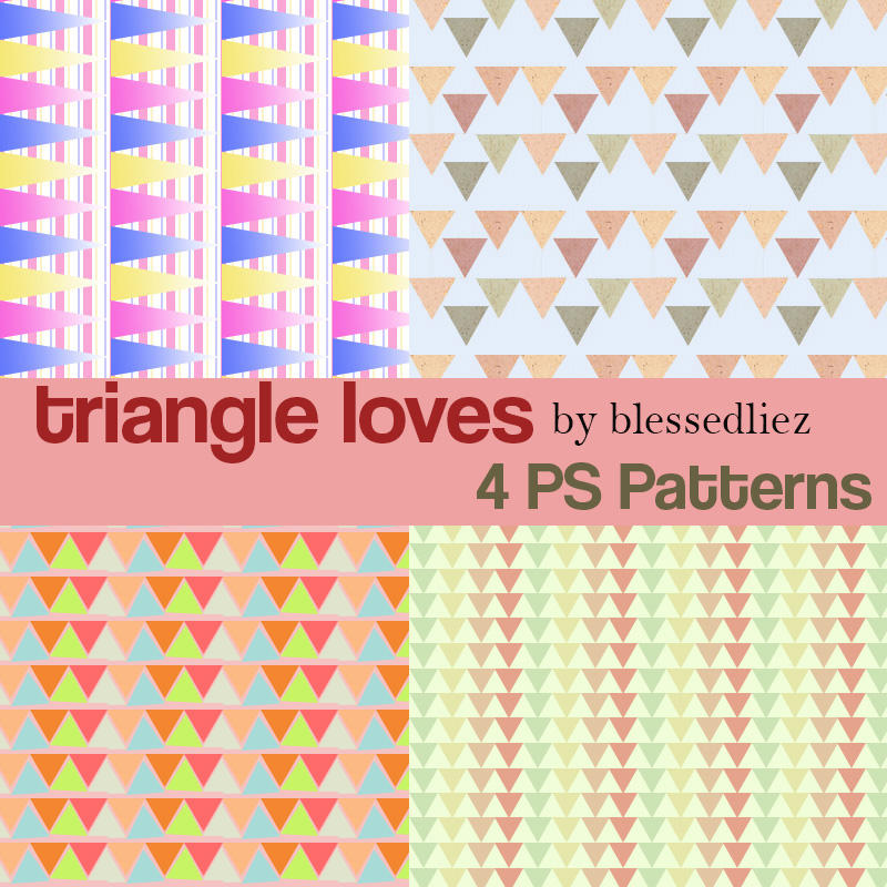 Triangle Loves: Triangle Patterns by blessedliez on DeviantArt