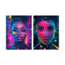Cyberpunk Neon Dreams - Futuristic Pop Art Duo