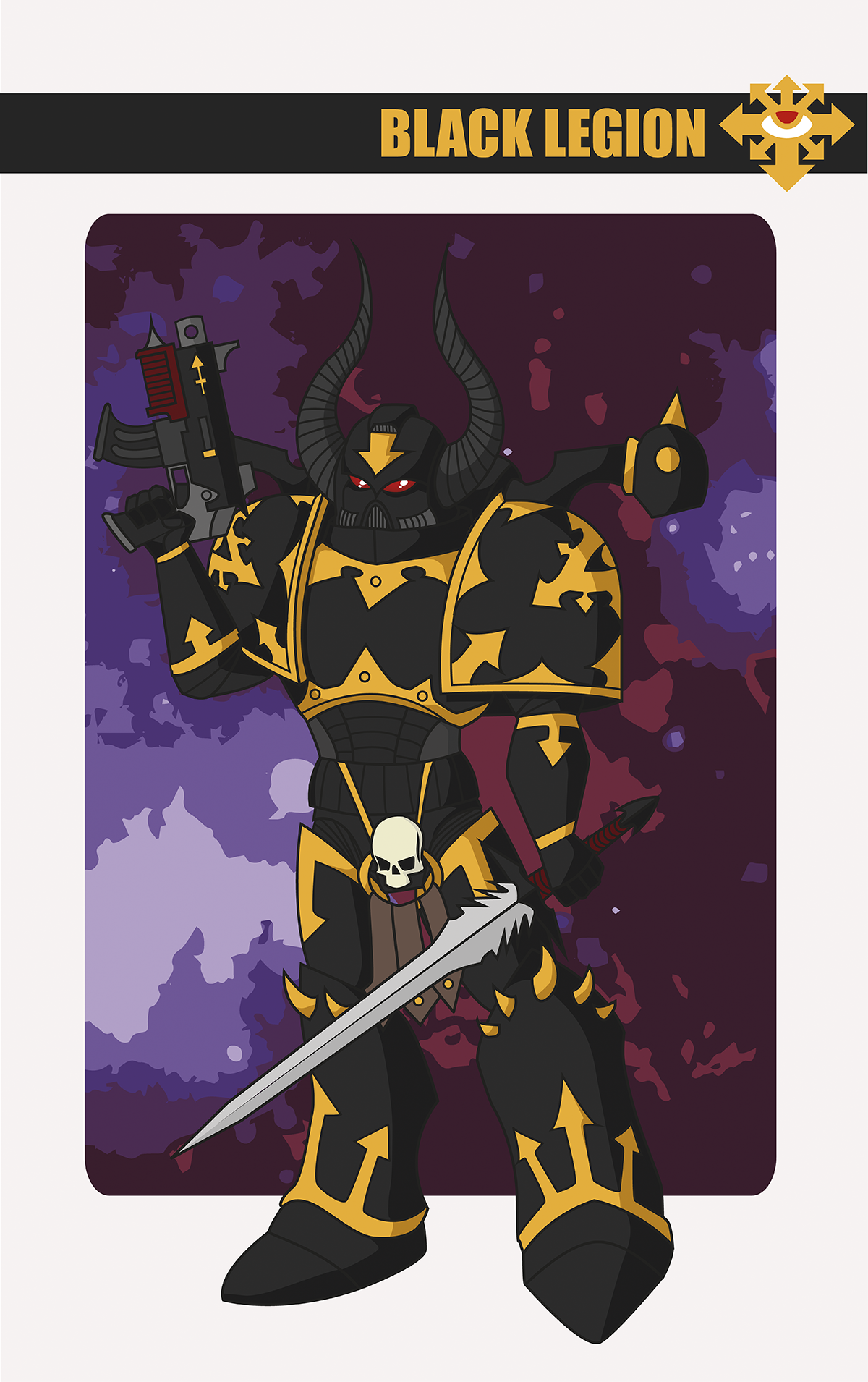 Black Legion Space Marine by Reaprycon on DeviantArt