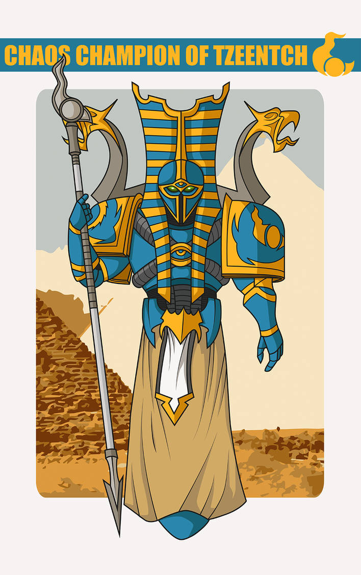 Chaos Champion of Tzeentch by Reaprycon on DeviantArt