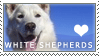 White Shepherd Love Stamp by cloudrat
