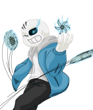 Post-tale Sans Throwing Stars