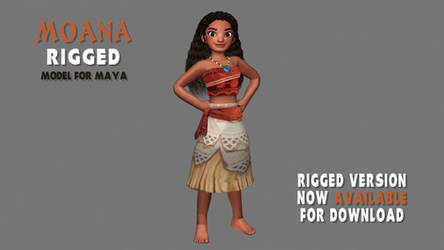 [3D Model] Moana Rigged Version Download