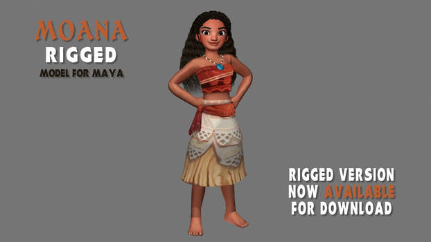 [3D Model] Moana Rigged Version Download