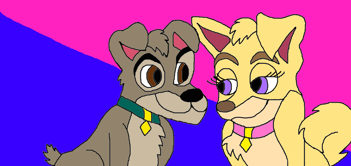 Pride Week 3 Day 1: Scamp X Angel by FurryJori on DeviantArt