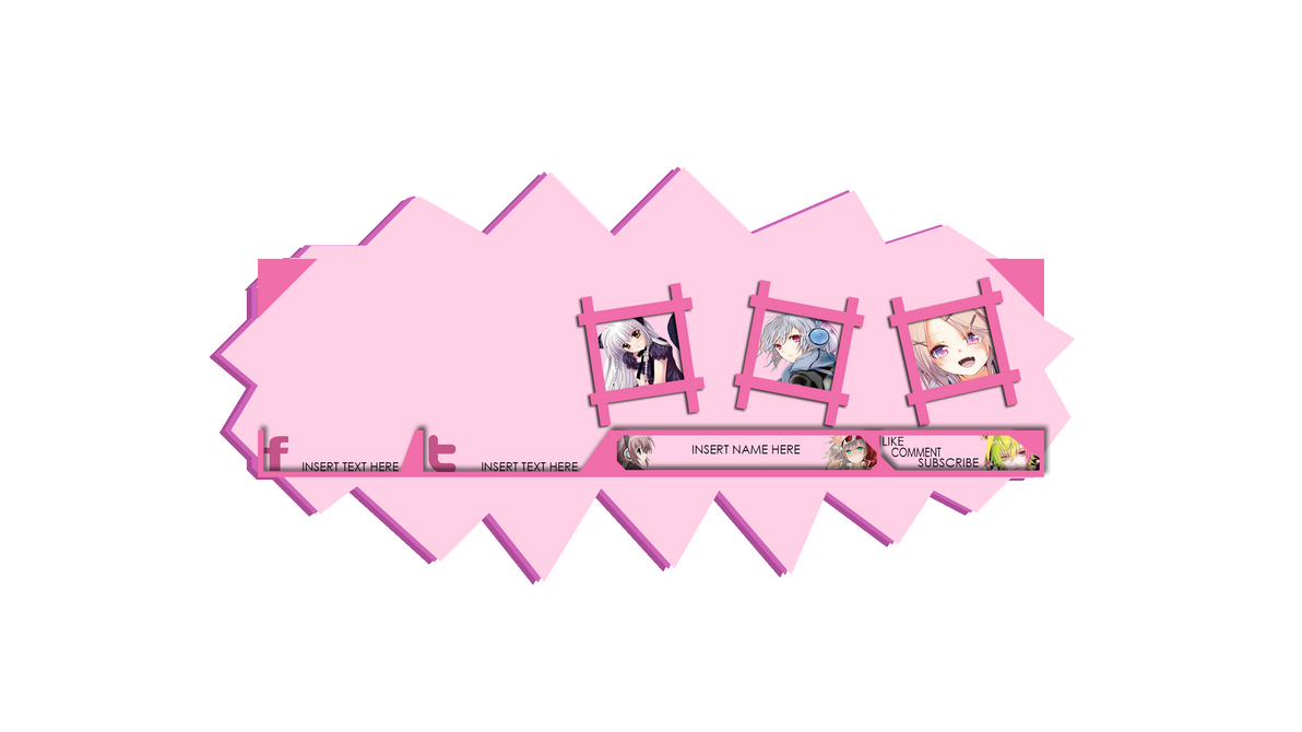 Simple But Sweet Youtube Channel Art By Totalxotaku On Deviantart