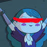 Eclipsa blindfolded