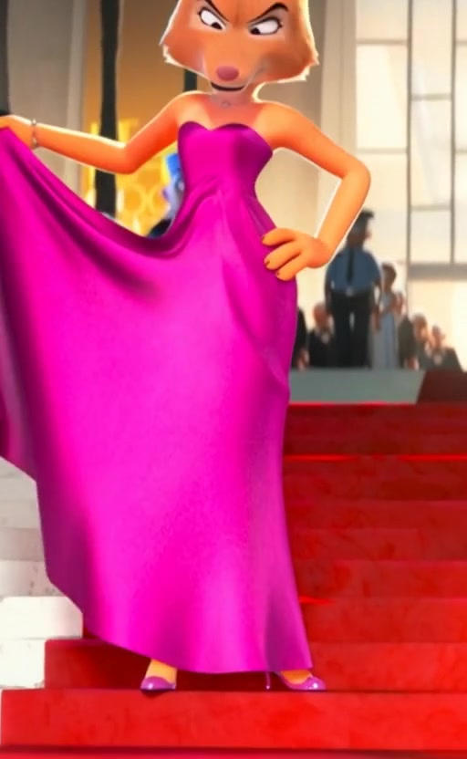 diane foxington pink dress Diane lifting her dress a little by HeroMan655 on DeviantArt
