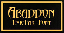 Abaddon truetype Font