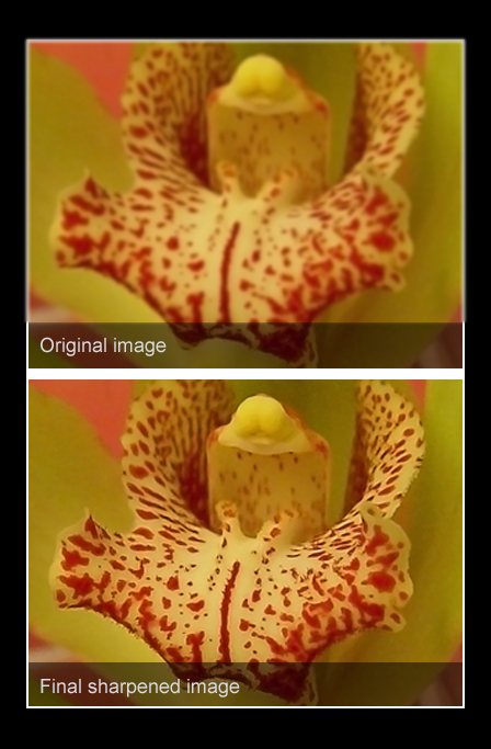 Controlled image sharpening