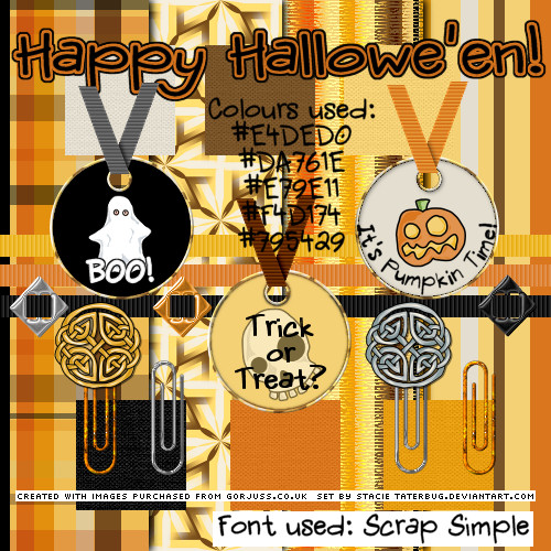 Hallowe'en Mini Scrap