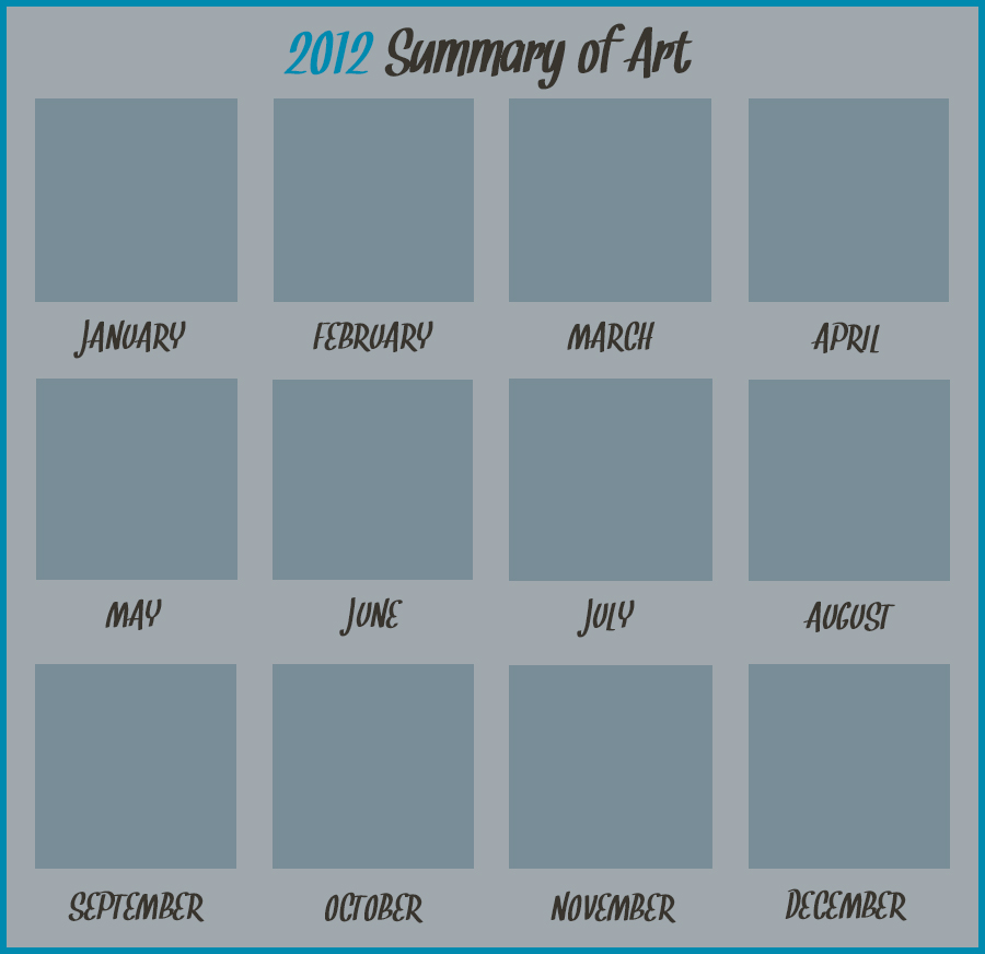 2012 summary of art MEME BLANK PSD