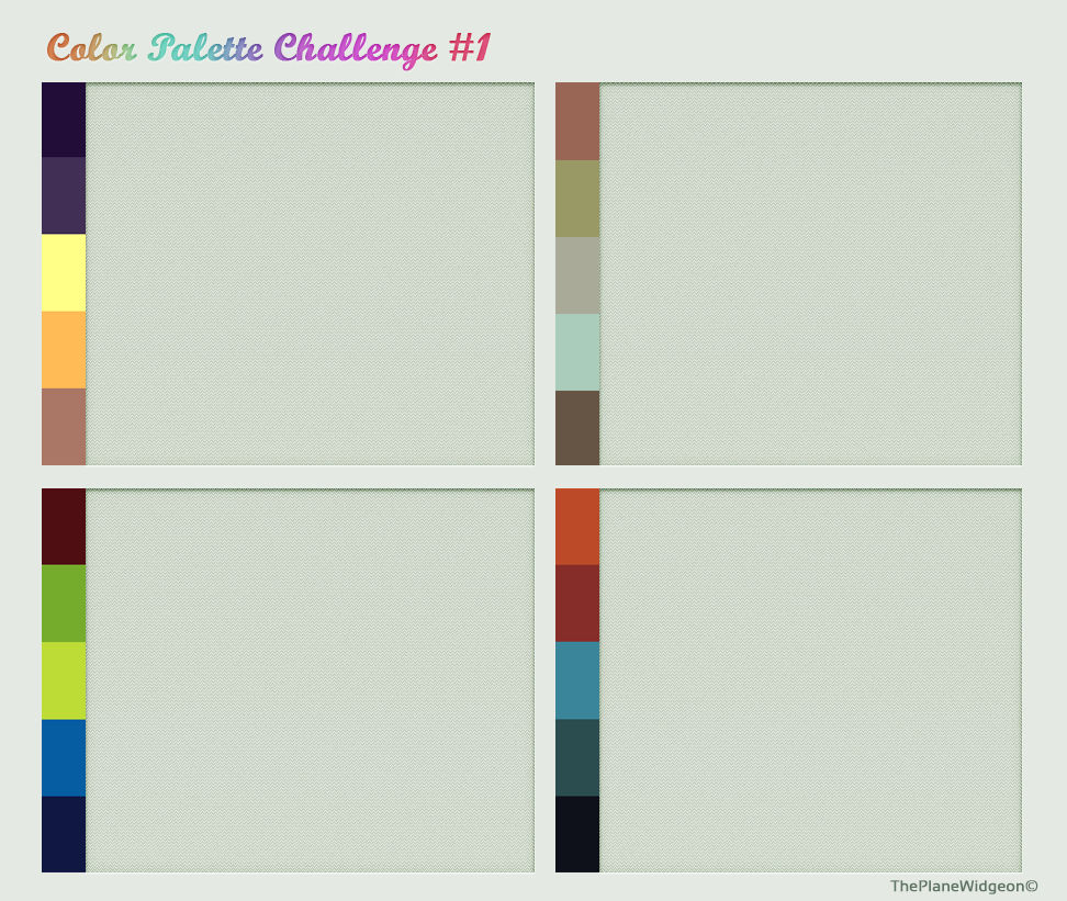 COLOR PALETTE CHALLENGE #1 MEME BLANK by ThePlaneWidgeon on DeviantArt