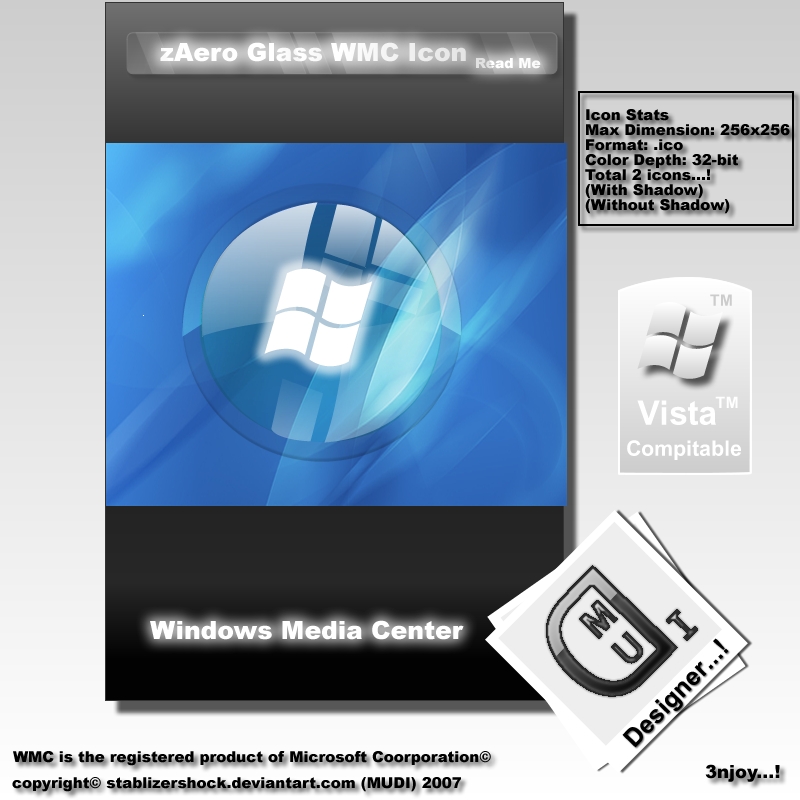 zAero Glass WMC Icons