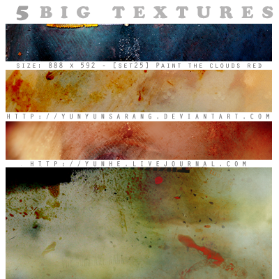 5 big textures - paint the