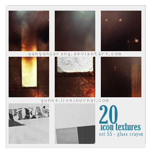 20 icon textures - glass crayo