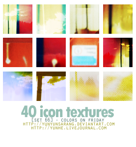 40 icon textures - colors on