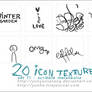 20 icon textures - scribble