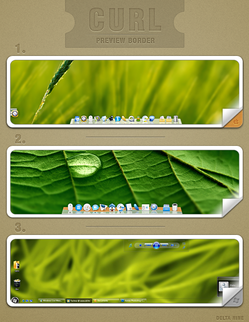 Curl Preview Border