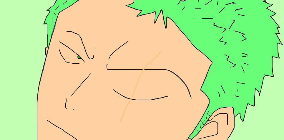 zoro annoyed by mark-jigen-vicentuan on DeviantArt