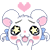 Hamtaro Mouse Emoji-02 (Kawaii) [V1]