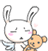 Bunny Emoji-82 (My kawaii plushie) [V5] by Jerikuto