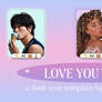 * LOVE YOU TWICE / dash icon template