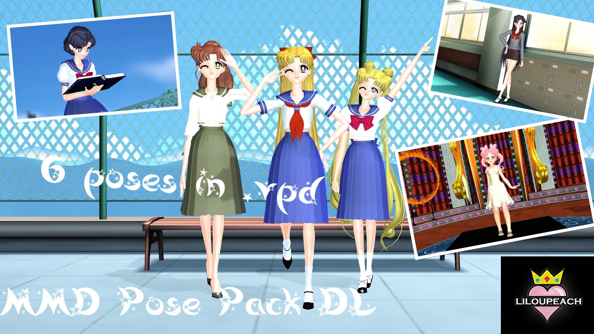 Sailor school pose pack DL by liloupeach by liloupeach on DeviantArt