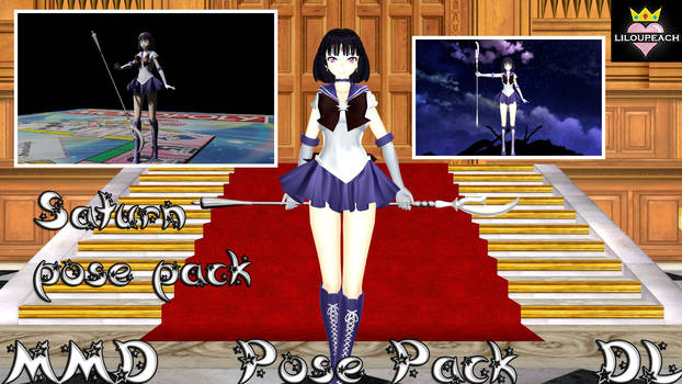 MMD Sailor Saturn Pose Pack DL