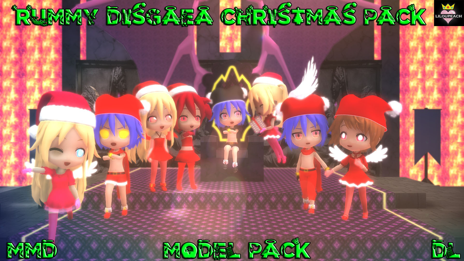 MMD Rummy Disgaea Christmas pack DL by liloupeach on DeviantArt