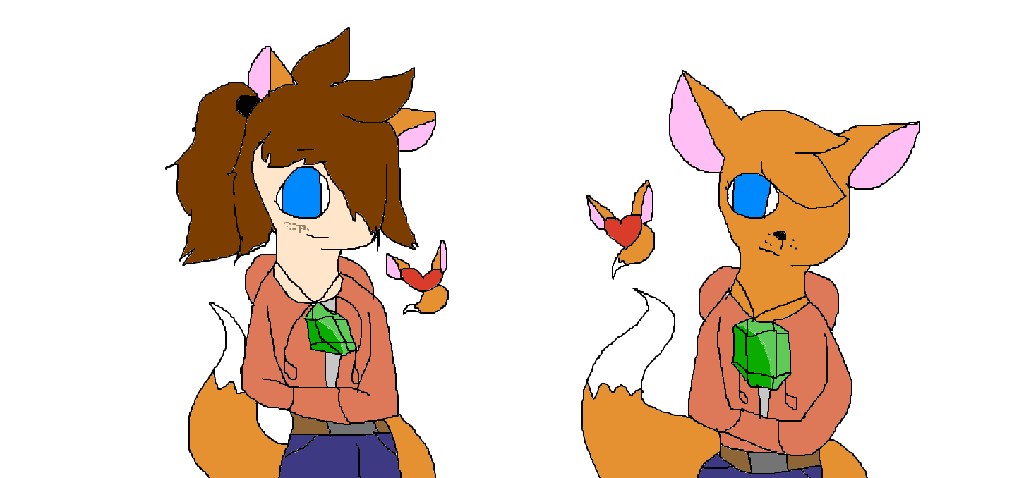Updated TheFoxLu and Fox Form Anthro! by KatnisslubyHand on DeviantArt