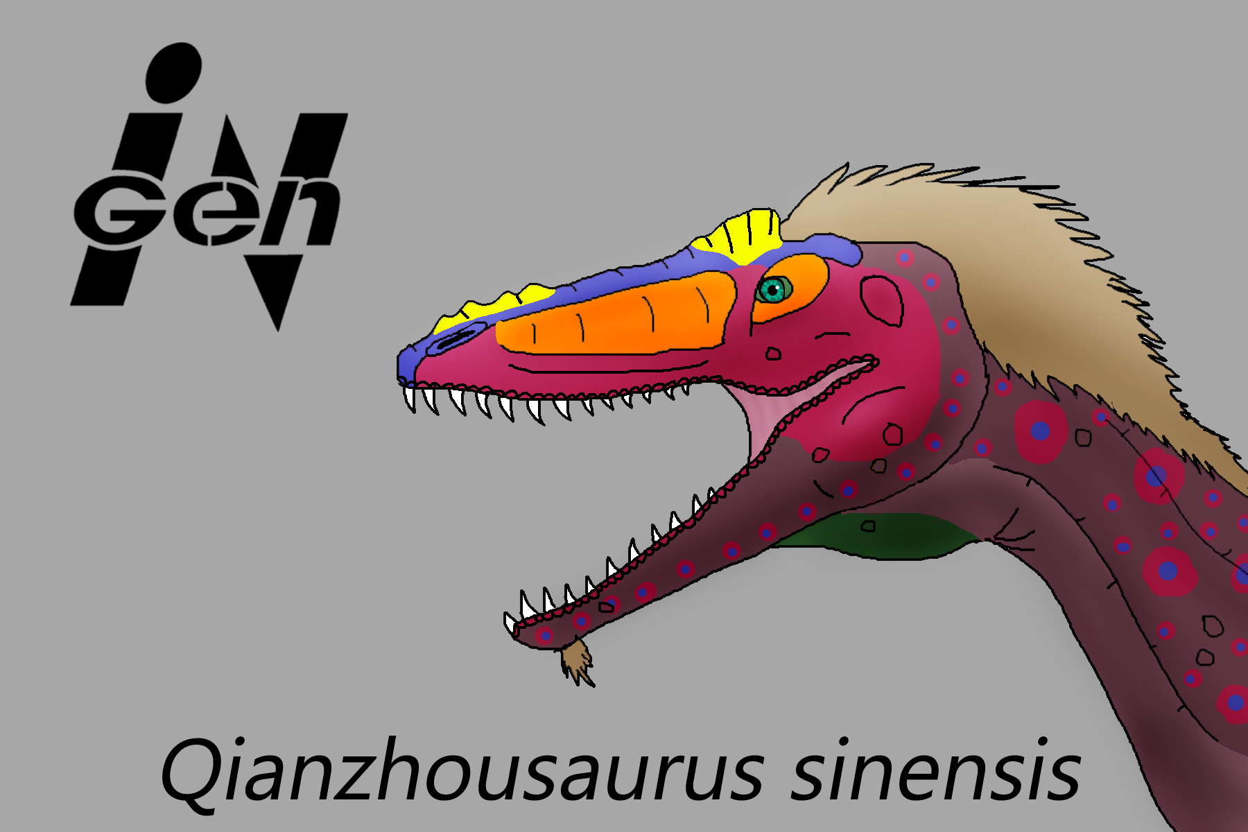 JP Qianzhousaurus by PaleoCheckers