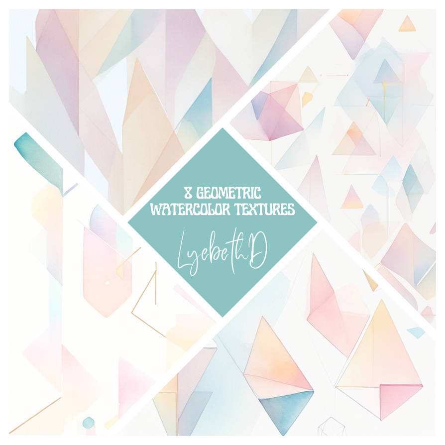 Geometric Watercolor Textures 1 by LyebethD on DeviantArt