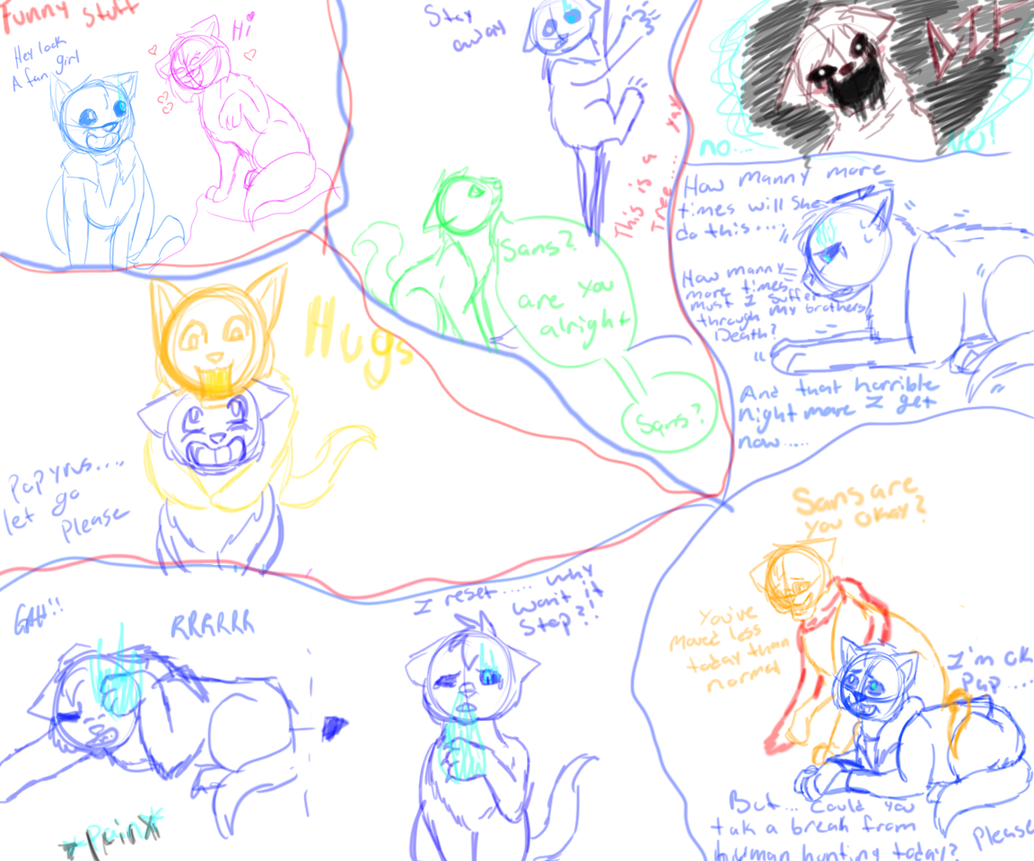 Undertale Cats Sketch Dump 2 by ilovemy3cats on DeviantArt