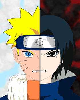 Naruto Vs. Sasuke Two Sides