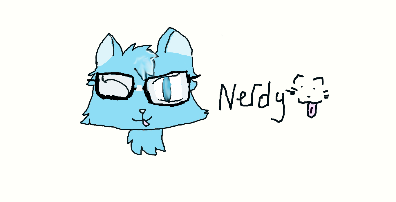 Nerdy Kitty by angietoontown on DeviantArt