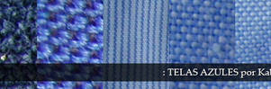 Blue fabric patterns