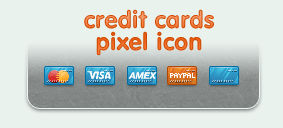 Credit Card Pixel icons