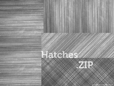 Hand Drawn parallel line Hatch - Crosshatch