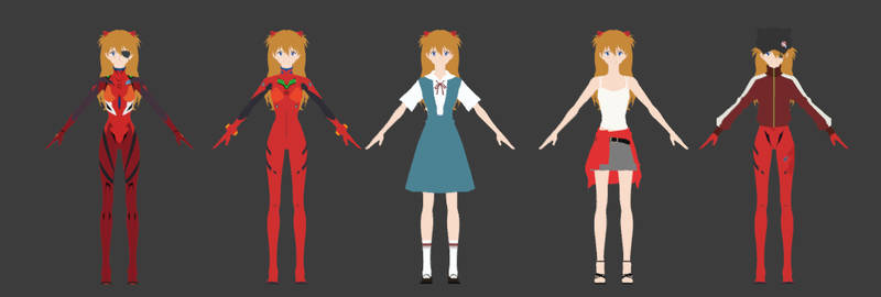 Evangelion Battlefields - Asuka Langley DL