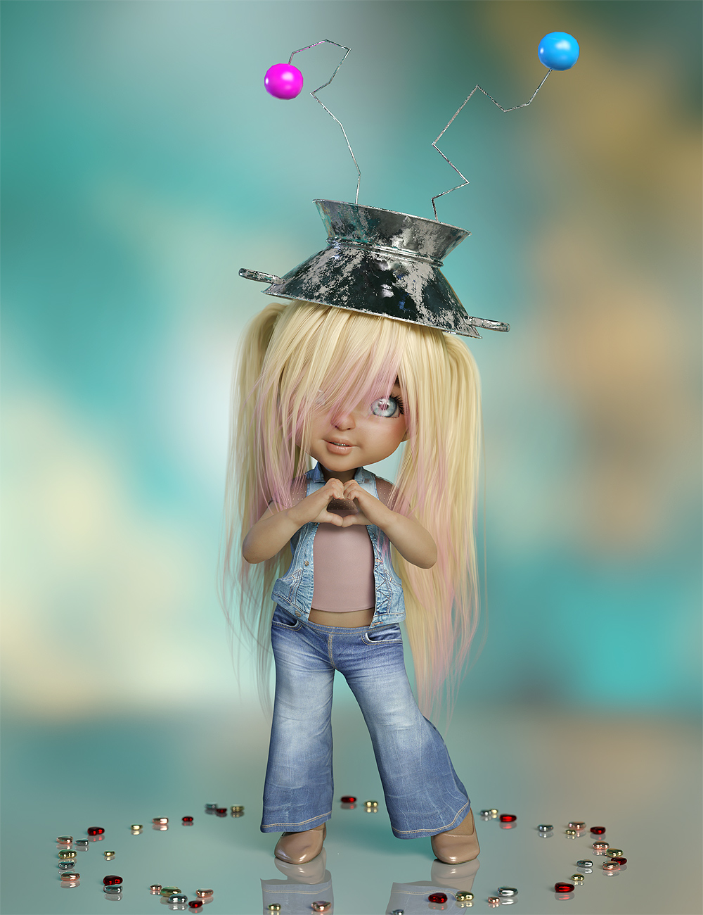 Amaranth : Free Hat collection Colander by Amaranth3D on DeviantArt