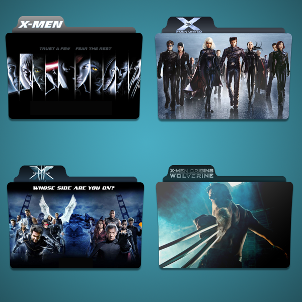X Movies folder icon Pack by Kliesen on DeviantArt