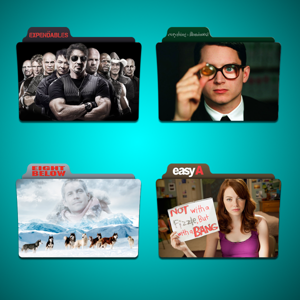 E movies Folder Icon Pack by Kliesen on DeviantArt