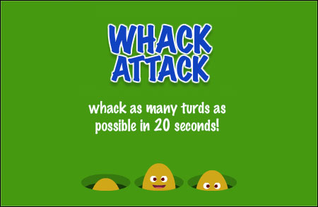 Whack a Turd Web Interactive Banner