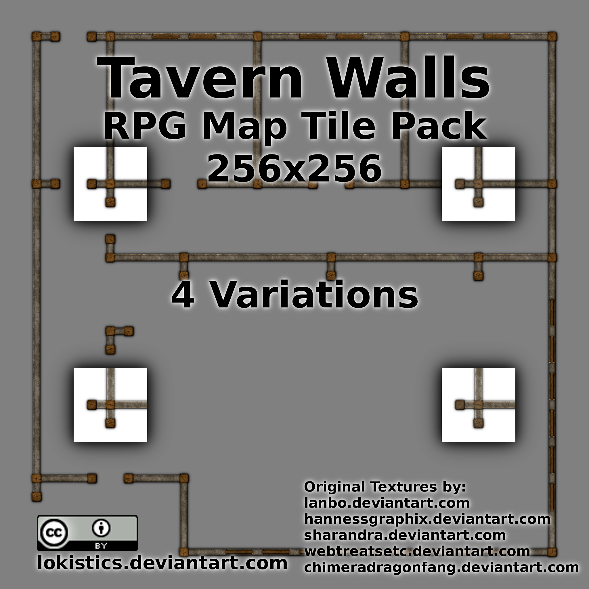Tavern Walls  - Free RPG Map Tile Pack