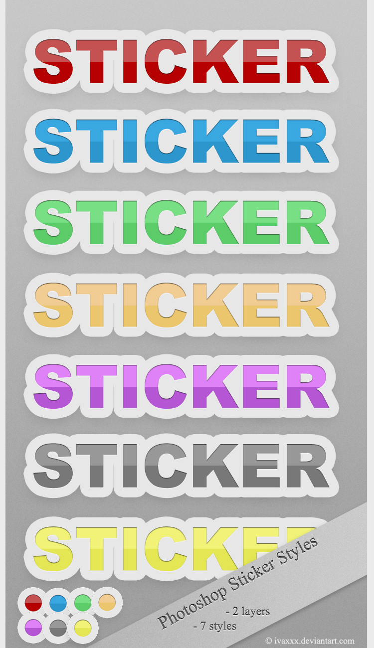Sticker Styles by IvaxXx on DeviantArt