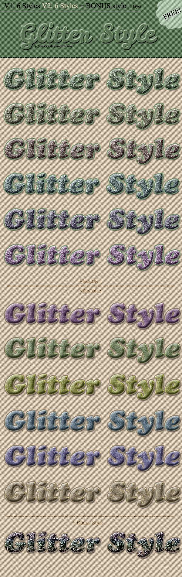 Glitter Styles [v1 and v2]